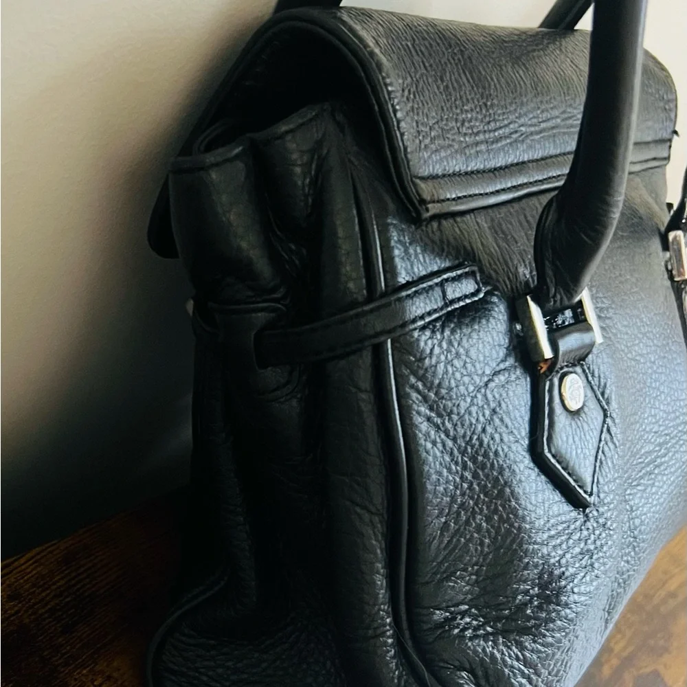 Vintage Brooks Brothers Black Leather Handbag – Like New